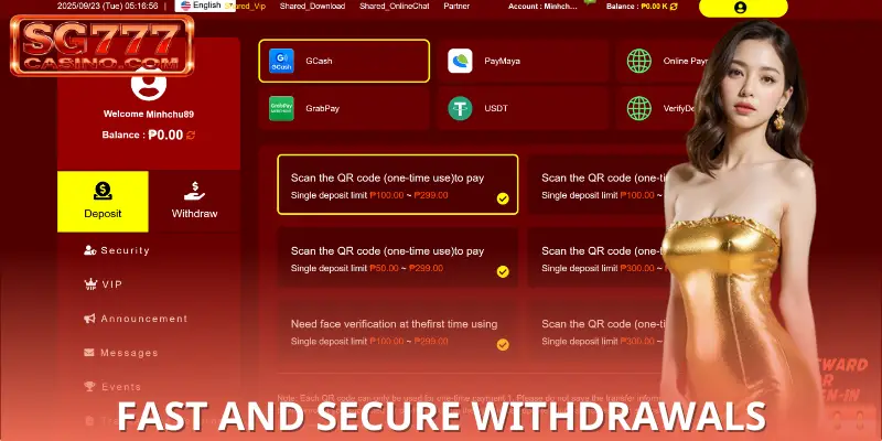 Fast and safe withdrawal