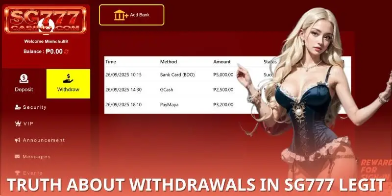 Withdrawal process explained