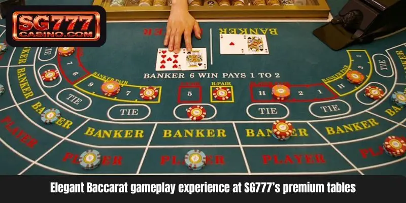 Elegant Baccarat gameplay experience at SG777’s premium tables
